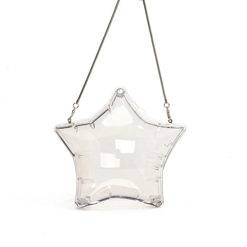 Women’s PVC Solid Color Streetwear Lock Clasp Shoulder Bag