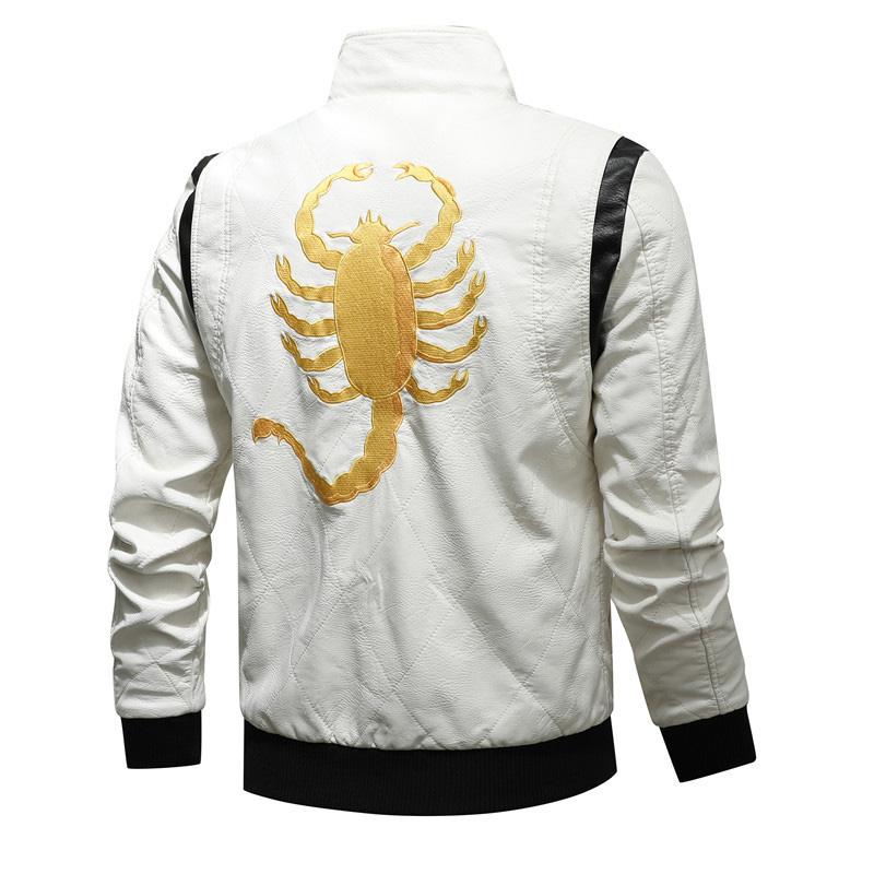 Mens Black Hooded Motorcycle Biker Long Cow-hide Leather Jacket/coat