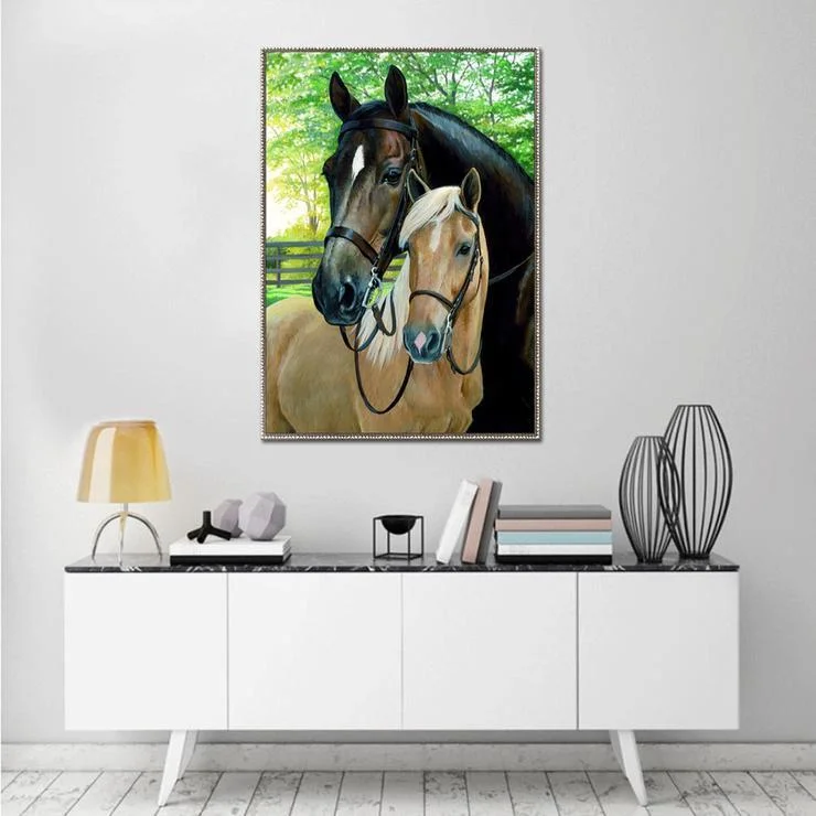 Diamond Painting - Full Round Drill - Close Horse(30*40cm)
