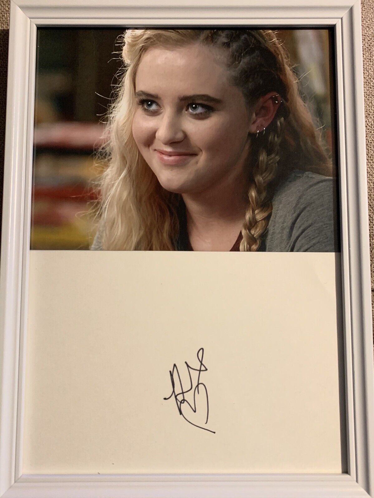 Kathryn Newton Signed A4 Framed. 8x6 Photo Poster painting With Card.