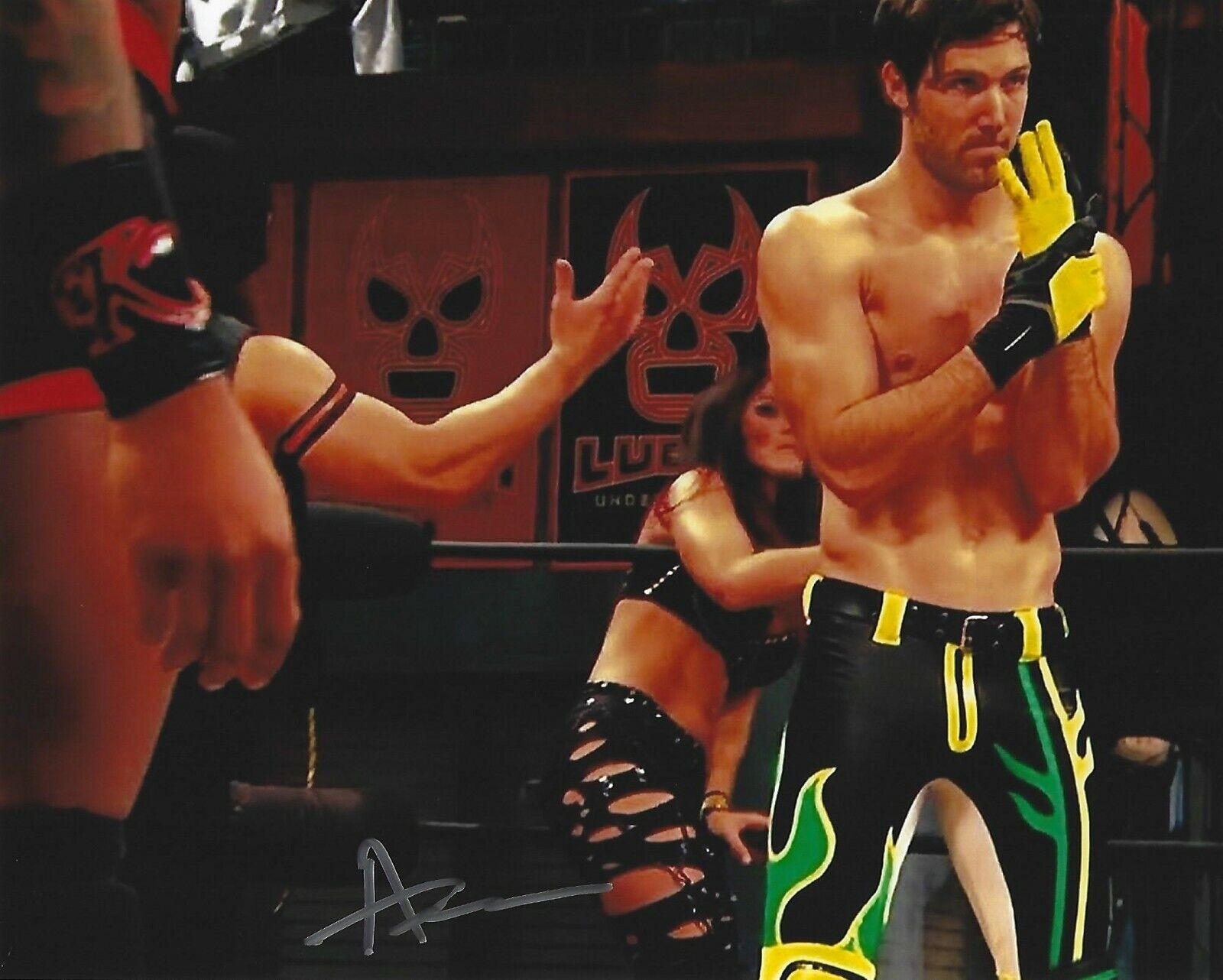 Angelico Signed 8x10 Photo Poster painting AEW AAA Lucha Libre Underground Picture Autograph 2