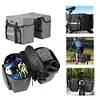 Bike Rear Rack Double Pannier Bag for Cycling Traveling Commuting (Graphite Grey)