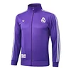 25/26 Real Madrid Purple long zipper Training Jacket Set