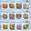 12Pcs Birdcage DIY Diamond Painting Greeting Card Kit for Adults Holiday Gifts