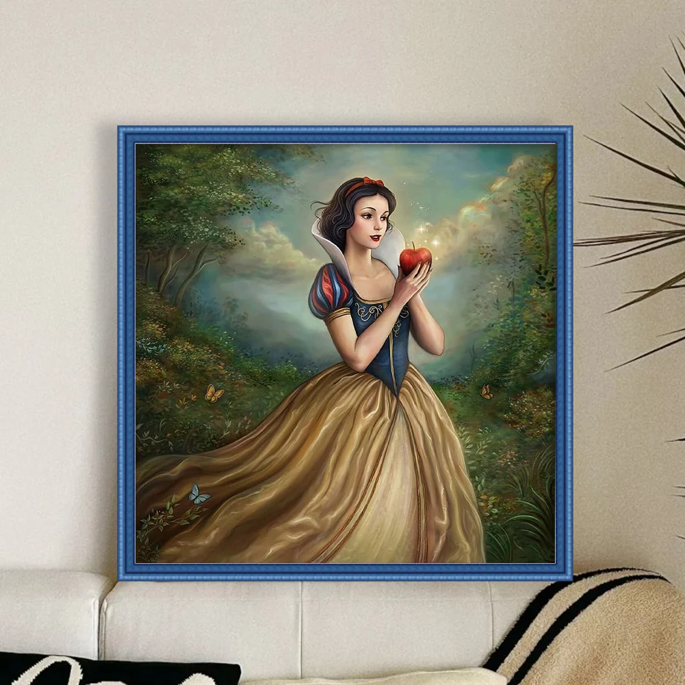 11CT Full Stamped Cross Stitch - Snow White(Canvas|40*40CM)