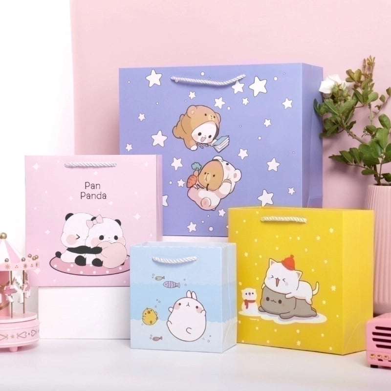 Cute Cartoon Handbag Children's Day Gift Bag Birthday Favors Packing Bag Gift Bag Paper Bag In Stock