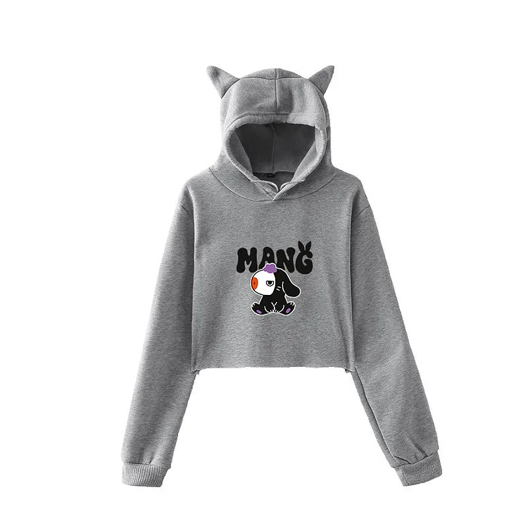 BT21 Happy Rabbit Year Cute Cropped Hoodie