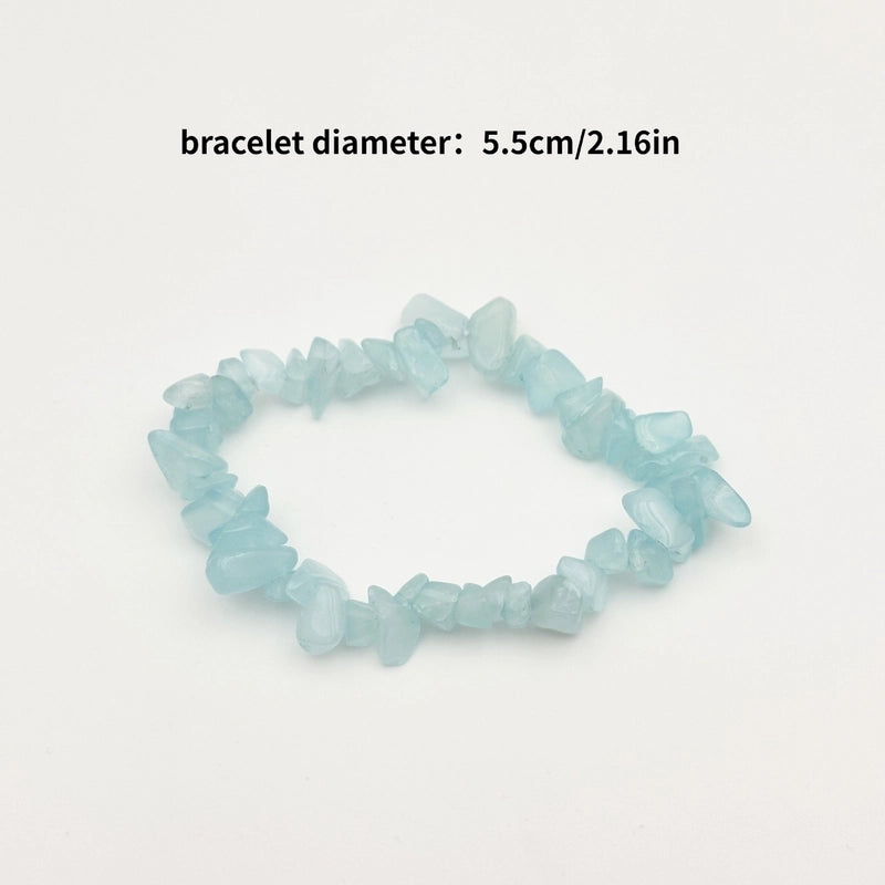 Vacation Bohemian Geometric Natural Stone Turquoise Bracelets In Bulk