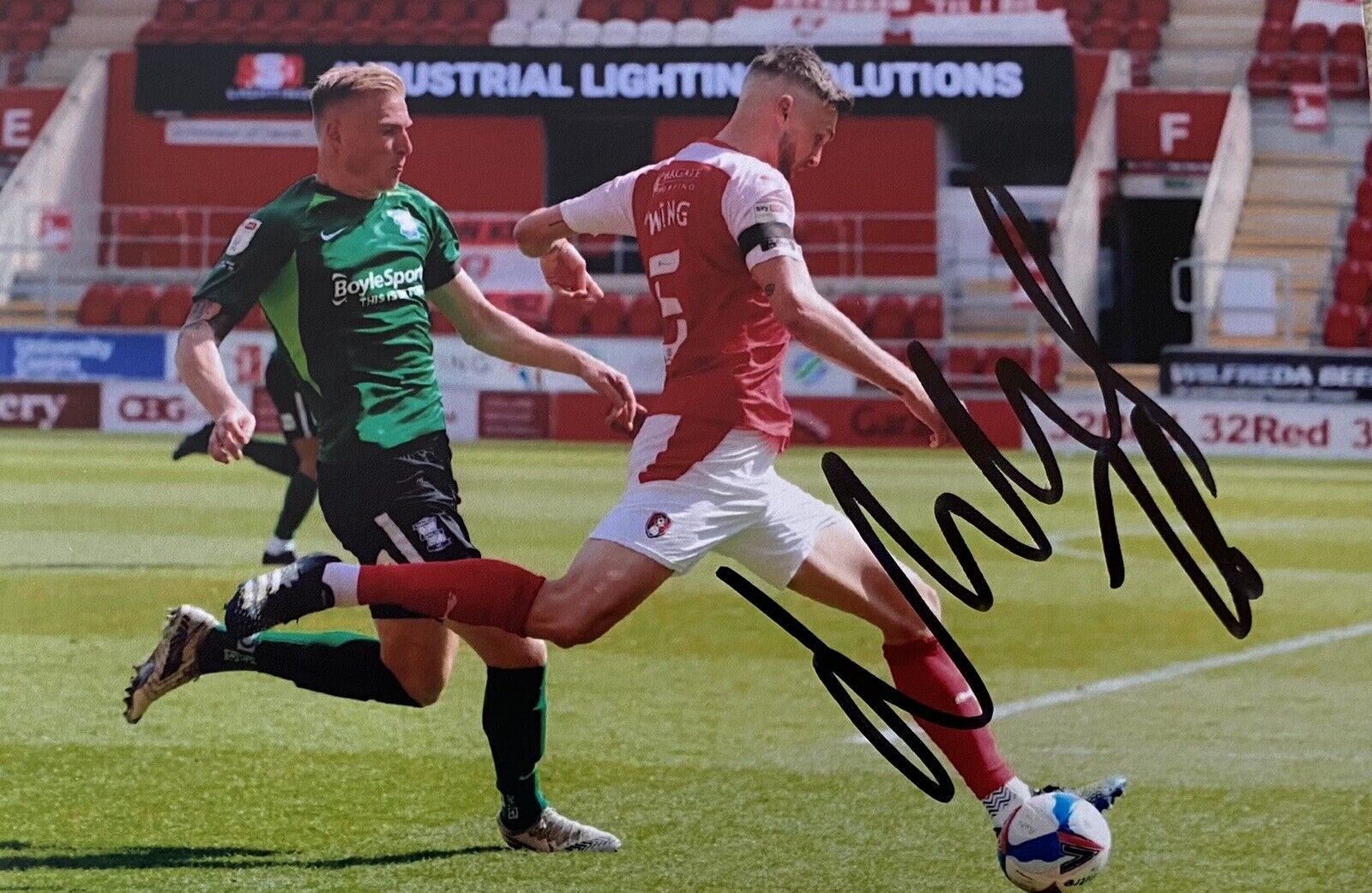 Lewis Wing Genuine Hand Signed Rotherham United 6X4 Photo Poster painting