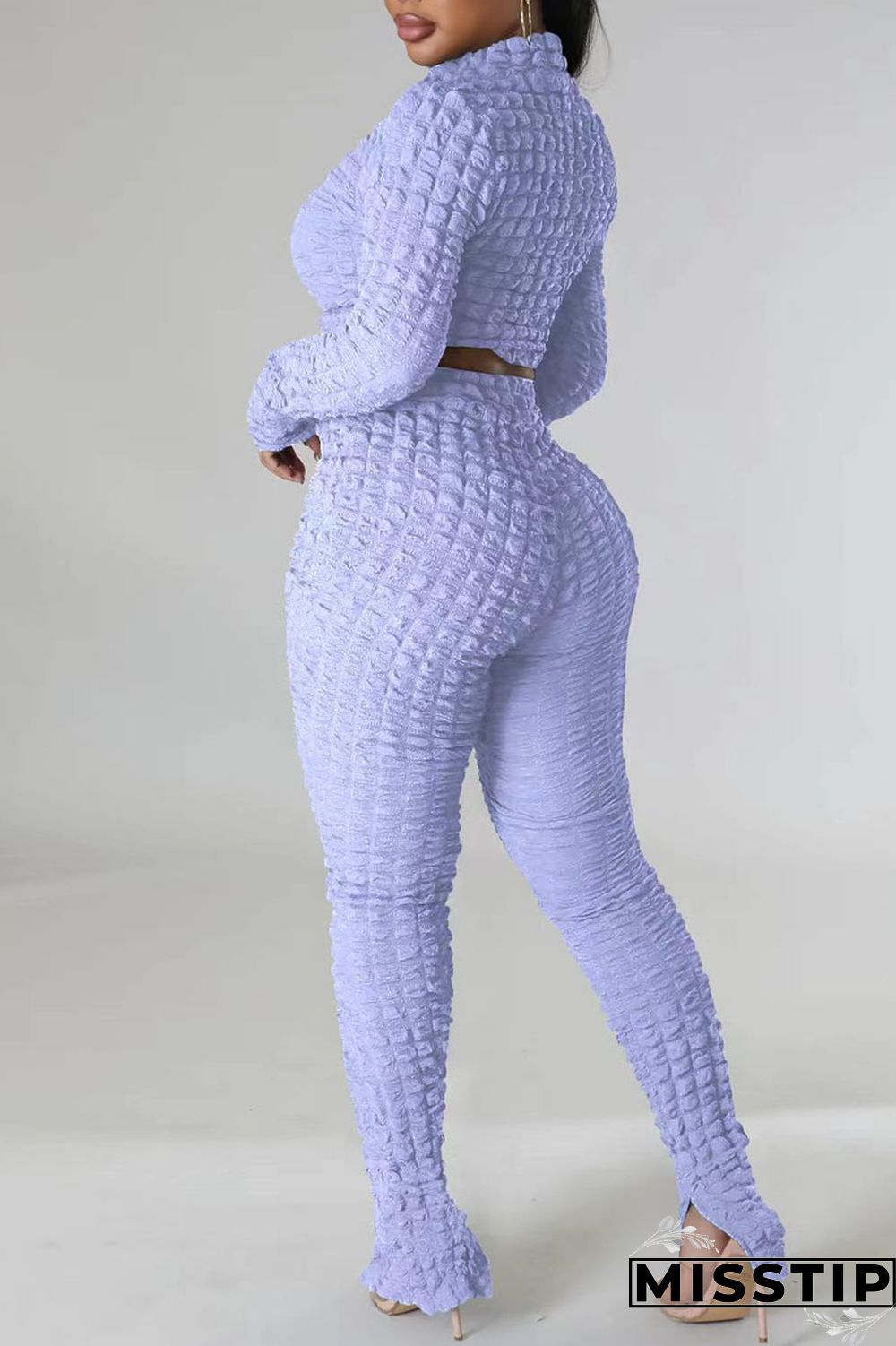 Black Casual Solid Patchwork Turtleneck Long Sleeve Two Pieces