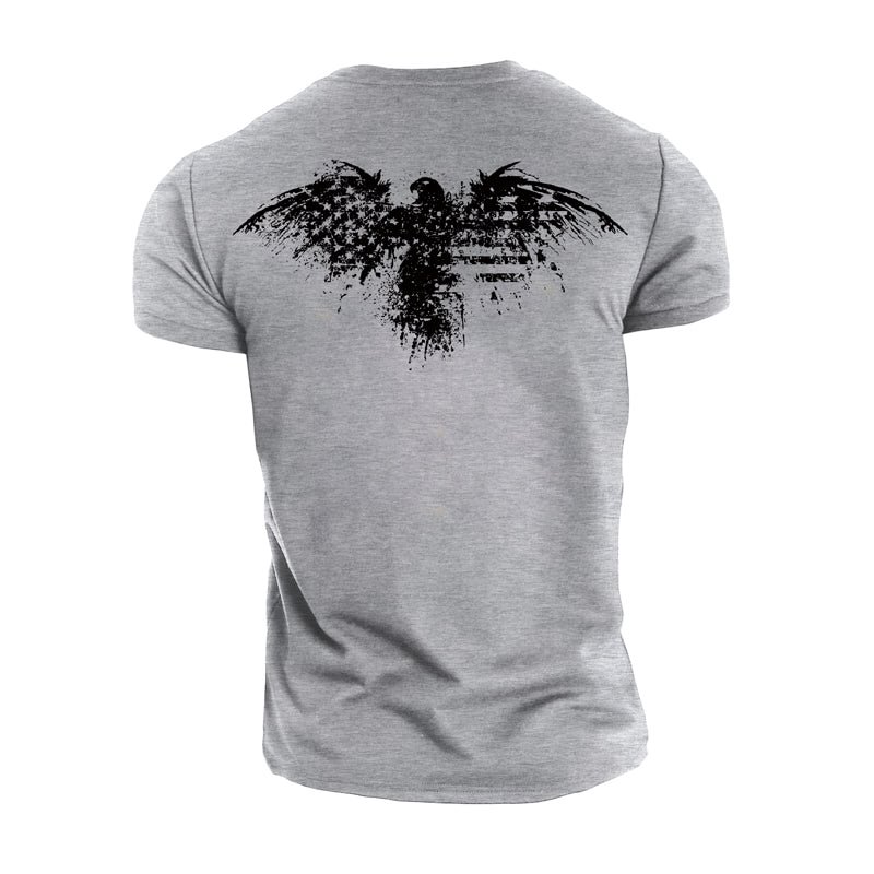 Cotton Eagle Wings Patriotic T-shirts tacday