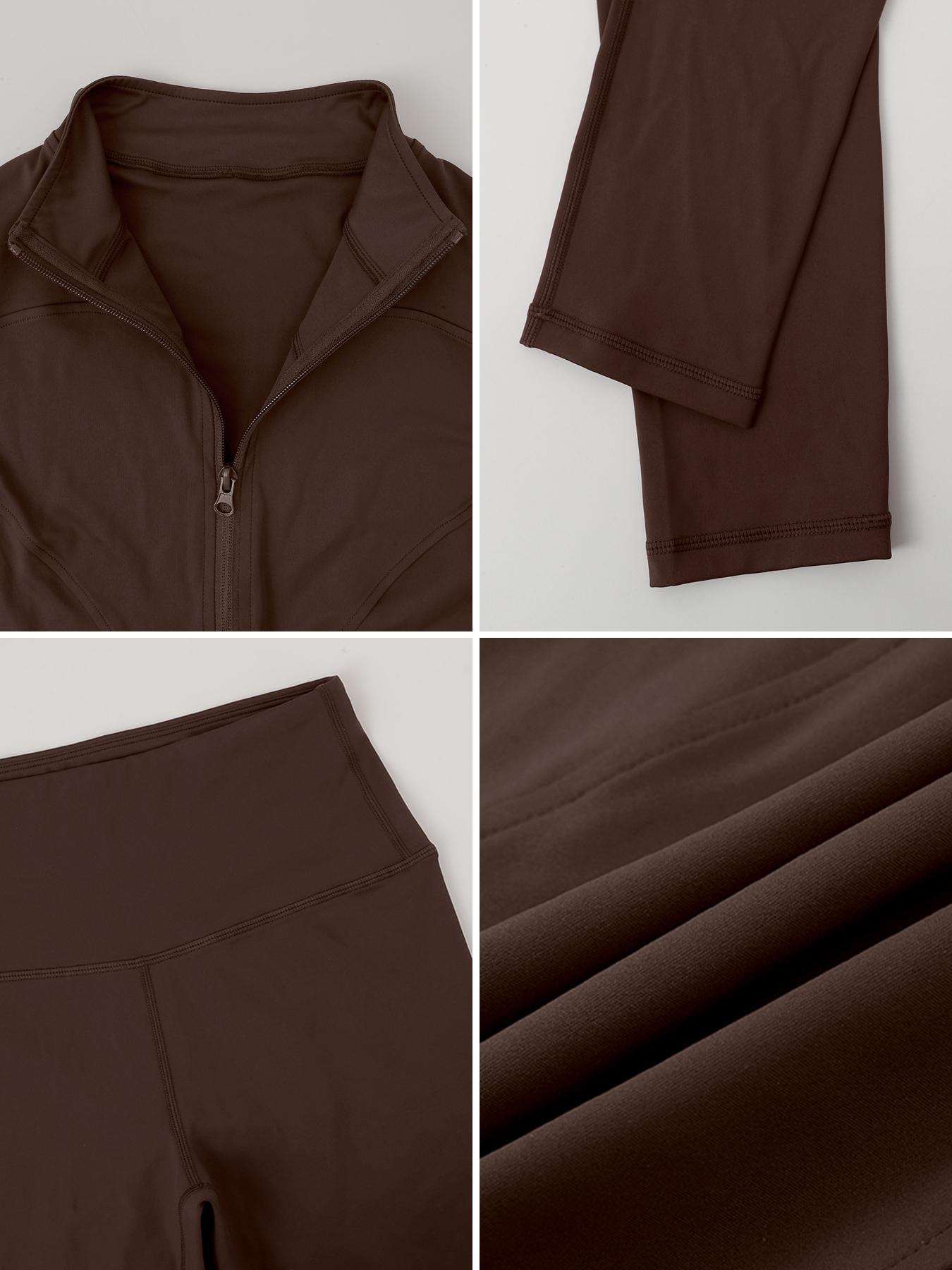 Women's Two-Piece Slim-Fitting Workout Set, Long Sleeve Top and Below-Ankle Sports Pants with Natural Waistline, All-Season Wearable Comfort Tracksuit Set, Stretchy Suit Set, Sportswear Set Women's Two-Piece Slim-Fitting Workout Set, Long Sleeve Top and Below-Ankle Sports Pants with Natural Waistline, All-Season Wearable Comfort Tracksuit Set, Stretchy Suit Set, Sportswear Set