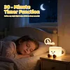 Coffee Cup Night Light Rechargeable 7 Color Changing Dimmable Warm Light with Timer Touch Control Bedside Lamp for Nursery Bedroom Gift