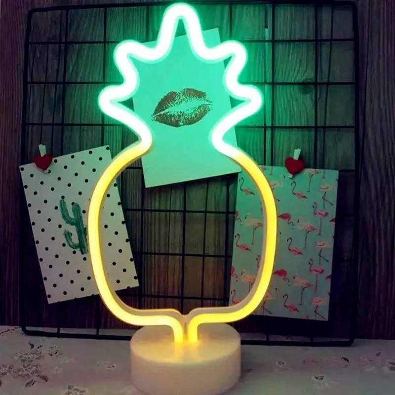 

LED Neon Pineapple Atmosphere-Neon Night Light, Two-color pineapple, 501 Original