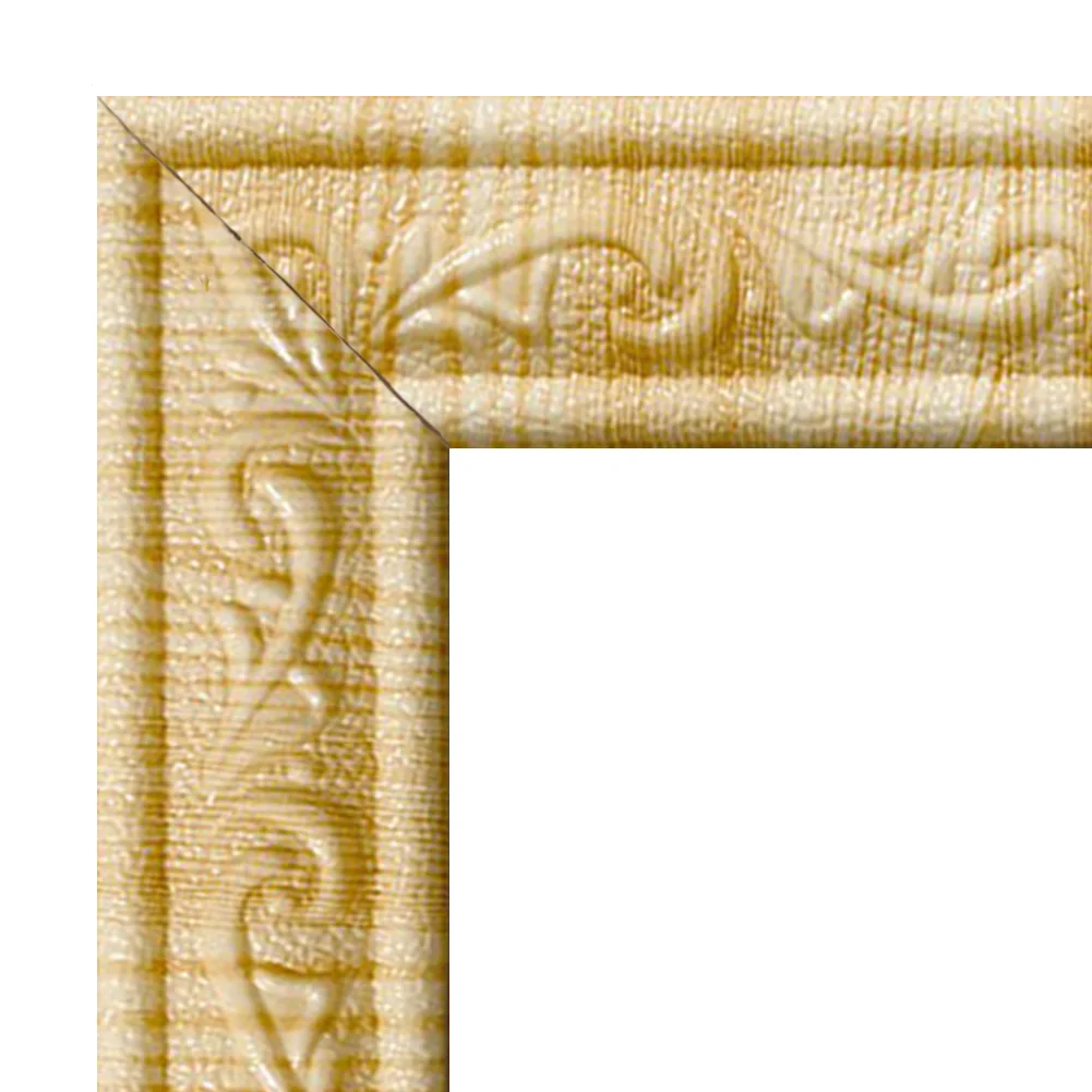 3D Foam Self-adhesive Waist Corner Line DIY Wall Edge Strip Skirt (Wood)