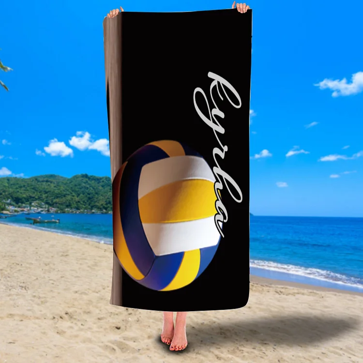 Personalized Kids Volleyball Beach Towel For Summer&Beach|DYTowel99