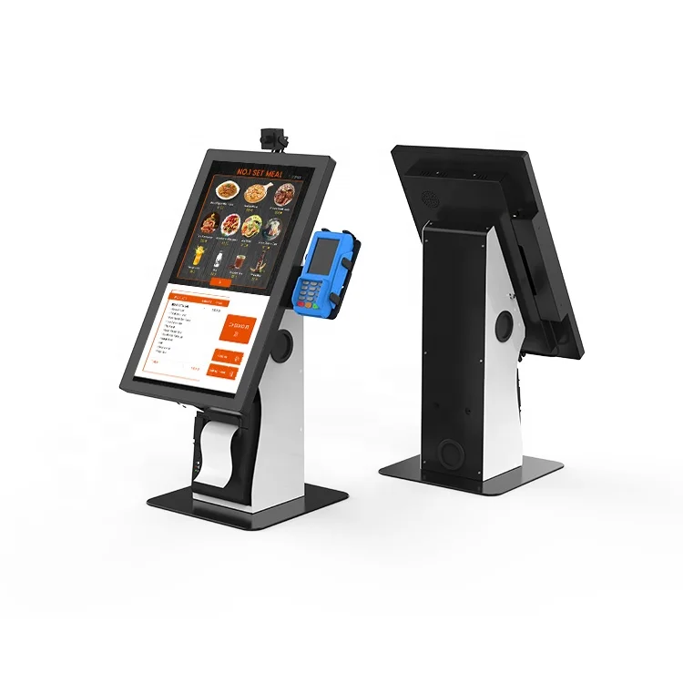 RFID Self Ordering Payment Kiosk Display Terminal Machine Counter Top RFID Self Checkout Kiosk RFID Restaurant