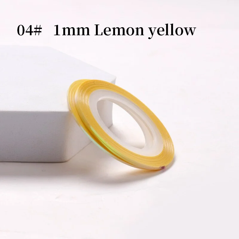 Nude Color Silver Nail Striping Tape Line 1mm 2mm 3mm Sticker Pink Yellow Shiny Stickers DIY Decors Tool Nail Art Decoration-Nail Inspo
