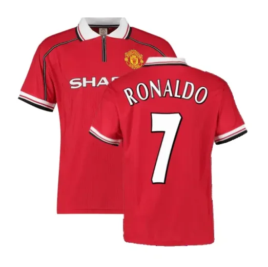 Manchester United Cristiano Ronaldo 7 Retro Home Trikot 1998-1999