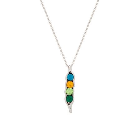 Peas in a Pod Birthstone Necklace
