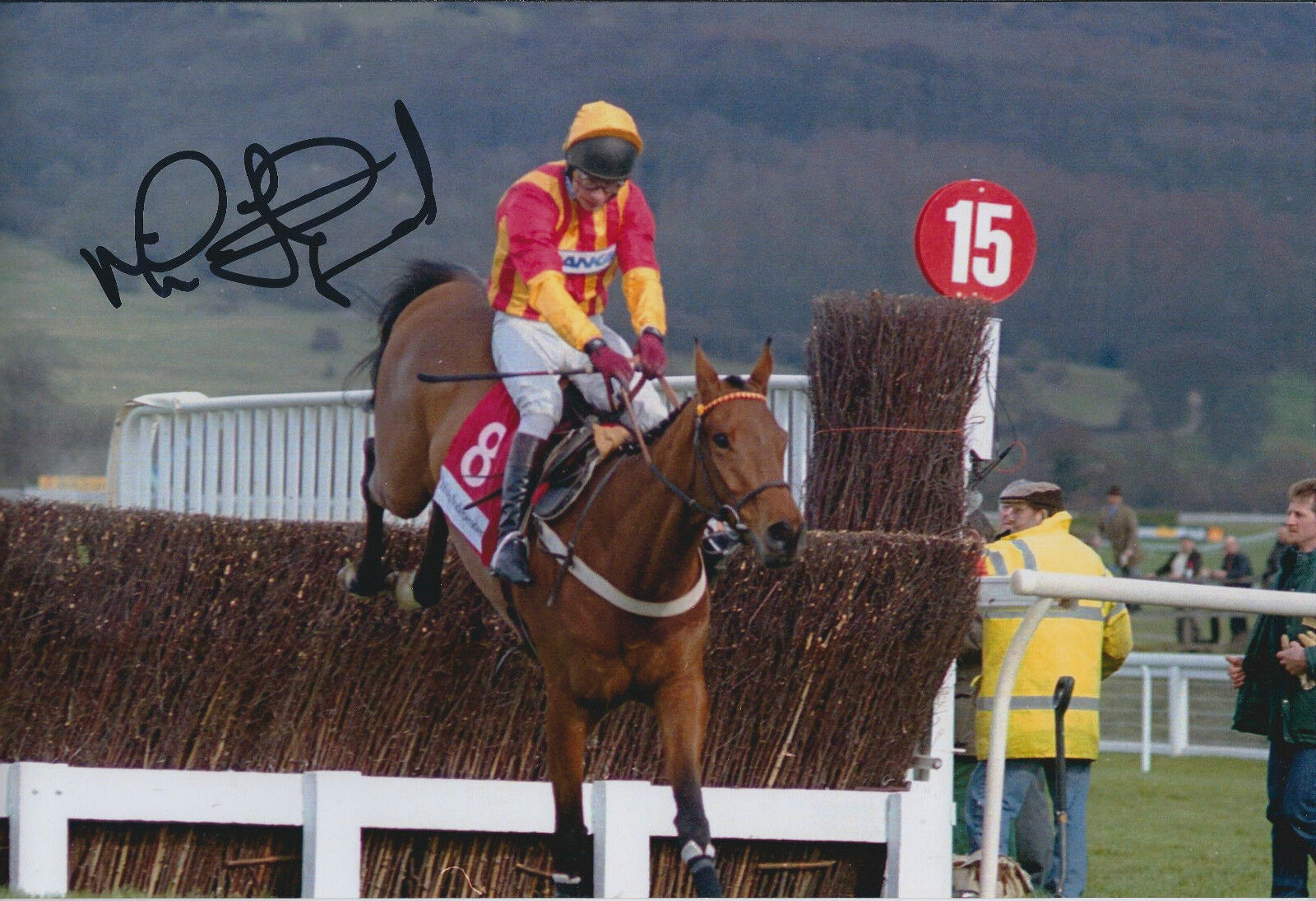 Mick Fitzgerald SIGNED Winning Jockey Autograph 12x8 Photo Poster painting AFTAL COA Genuine