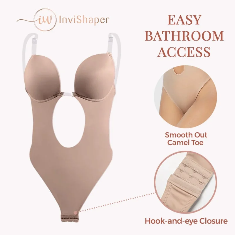 Invishaper Plunge Backless Body Shaper Bra 0236