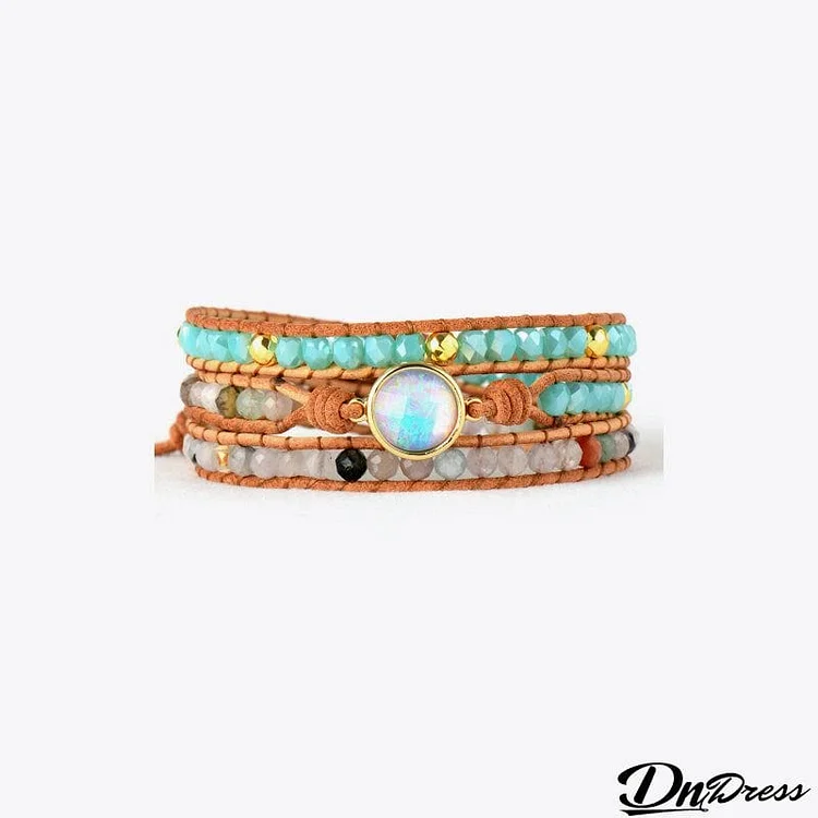 Opal Beaded Layered Bracelet