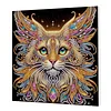 Framed Diamond Painting - Special Shaped - Cat (25x25cm)
