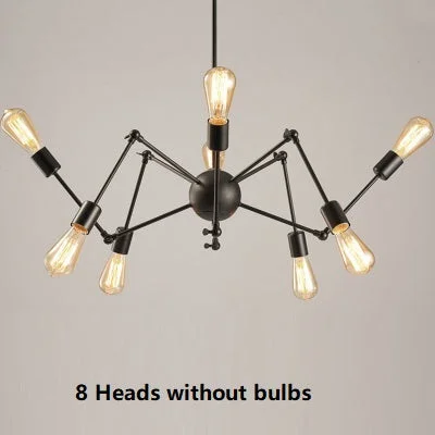 Vintage Industrial Loft Pendant Light 8/12/16/18 Heads Sputnik Pendant Lamp Restaurant Bar Lights