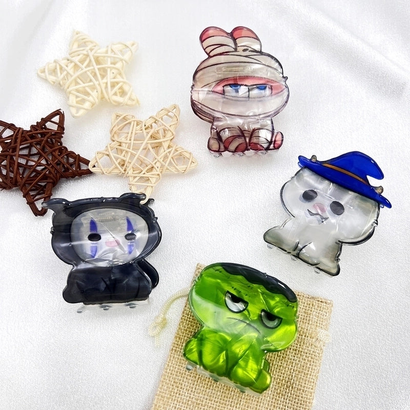 Halloween Cute Women’s Cartoon Acetic Acid Sheets Hair Claws