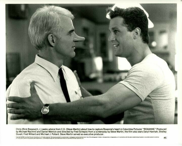 Steve Martin Rick Rossovich Roxanne Original Press 8X10 Photo Poster painting