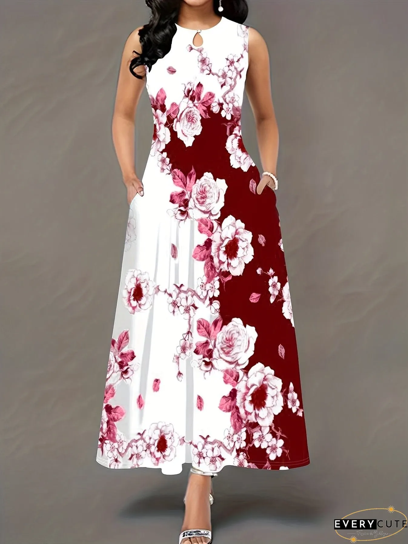 Plus Size Floral Dress