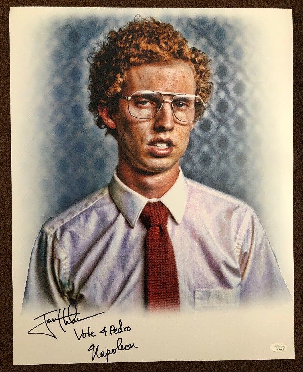 John Heder Signed Napolean Dynamite 16x20 Photo Poster painting JSA COA 2