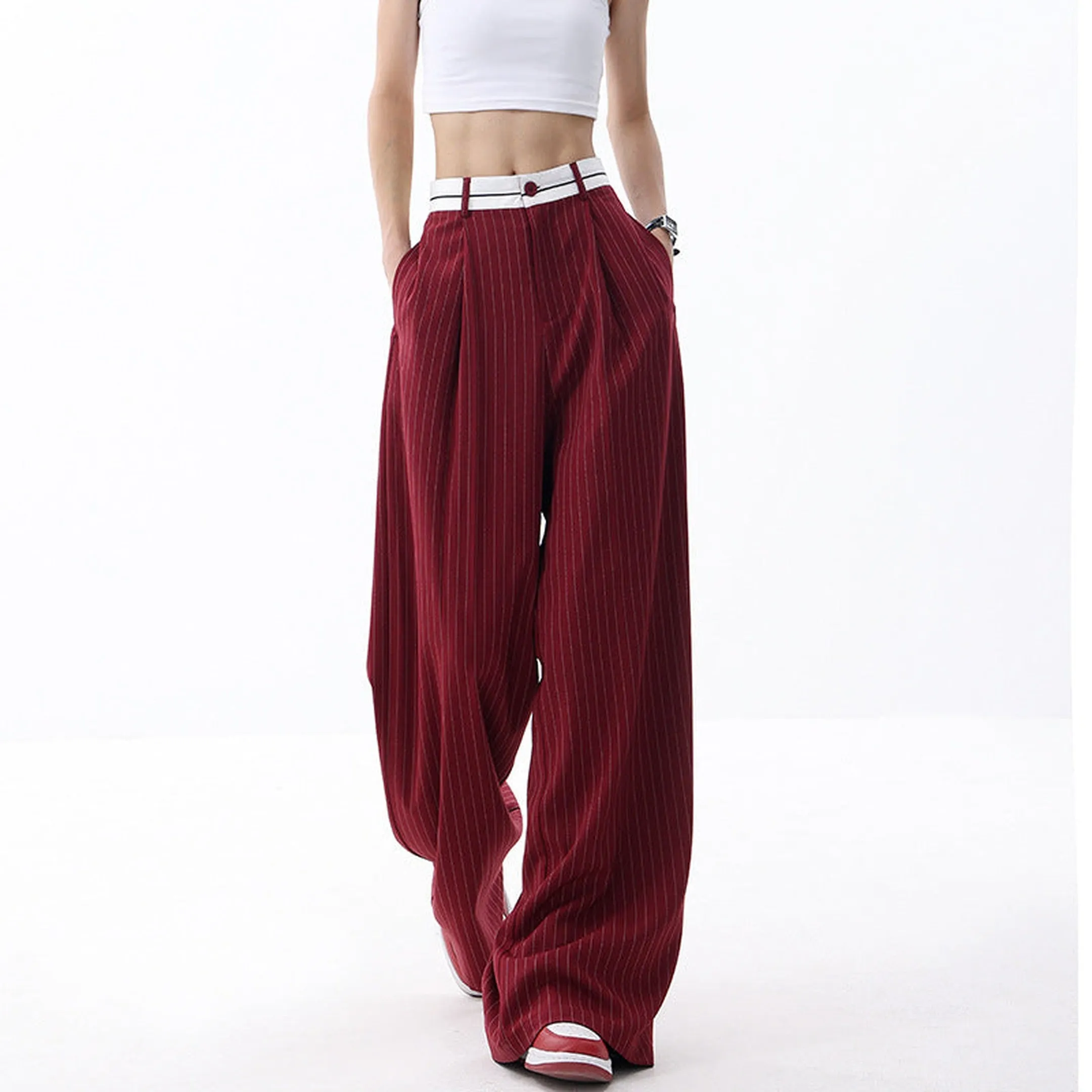 Women's Florence High-Rise Wide-Leg Trousers &ndash; Day to Night