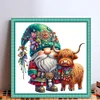 Christmas Yak Gnome-11CT Stamped Cross Stitch 50*50cm/19.69*19.69in