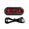 Motorcycle Helmet Safety Light USB Rechargeable Multi-Mode Flashing Helmet Light High Visibility Compact for Motorcycle Bike