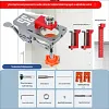 All-In-One 35mm Hinge Drilling Guide Jig, Woodworking Positioning Tool for Wardrobe & Cabinet Mounting