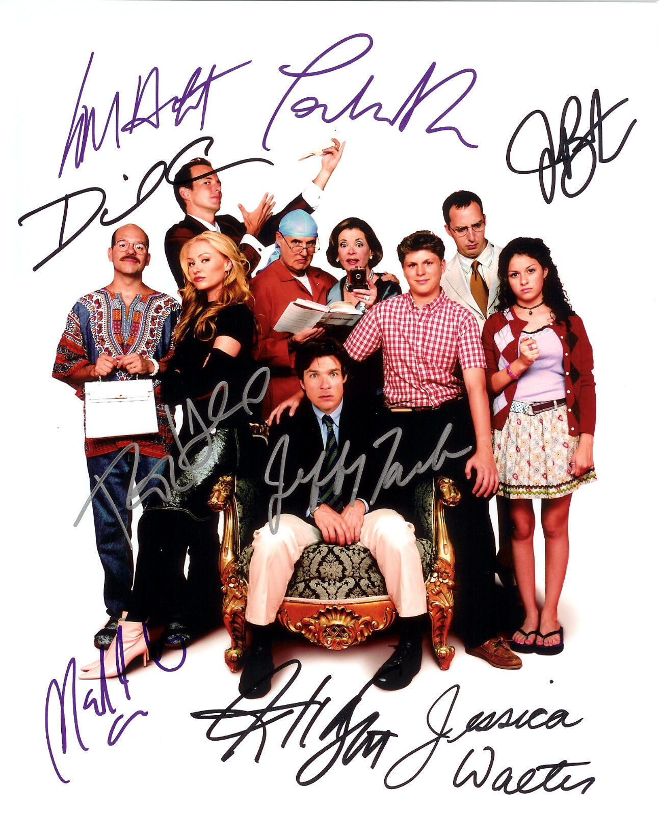 ARRESTED DEVELOPMENT CAST AUTOGRAPH SIGNED PP Photo Poster painting POSTER