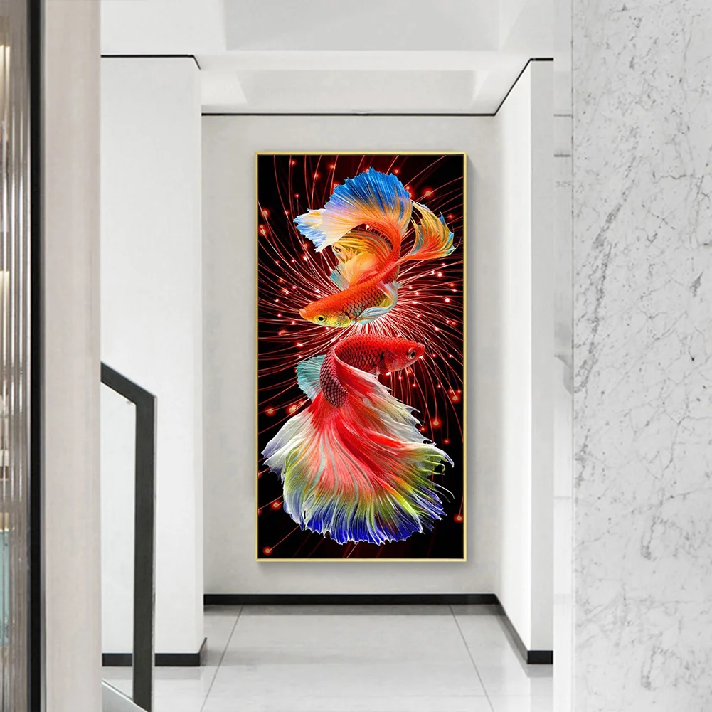 Diamond Painting - Full Round Drill - Goldfish(40*80cm)