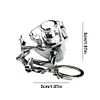 1pc Alloy Fishing Reel Drum Pendant Keychain Fishing Wheel Pendant Angler Gift