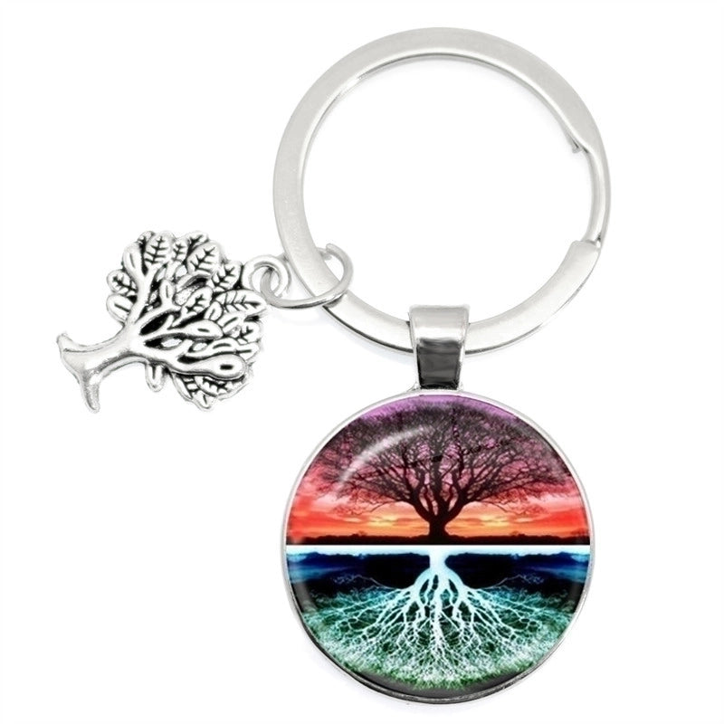 1 Piece Artistic Tree Metal Unisex Bag Pendant Keychain