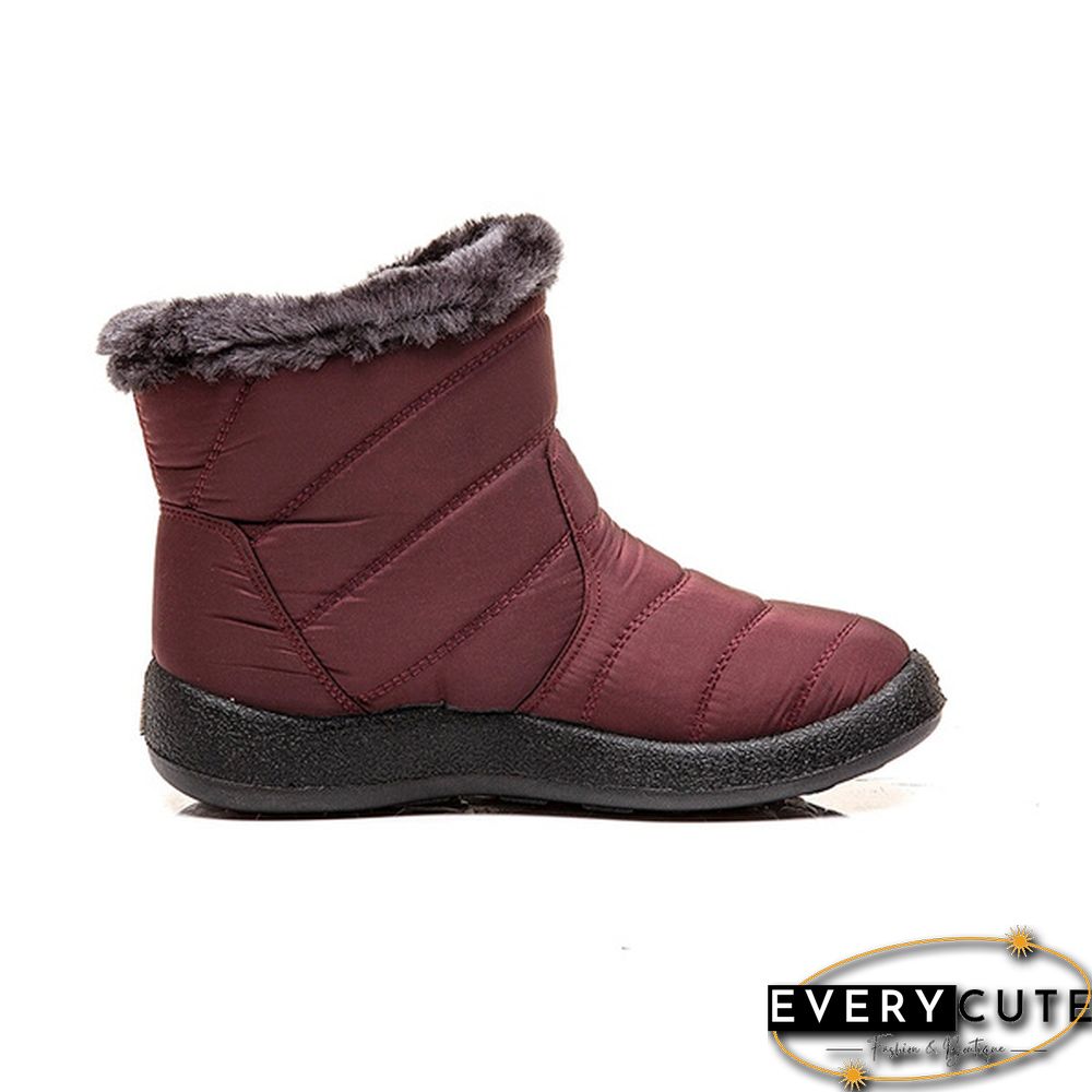 Women's Warm Waterproof Snow Boots Winter Non-slip Short Boots