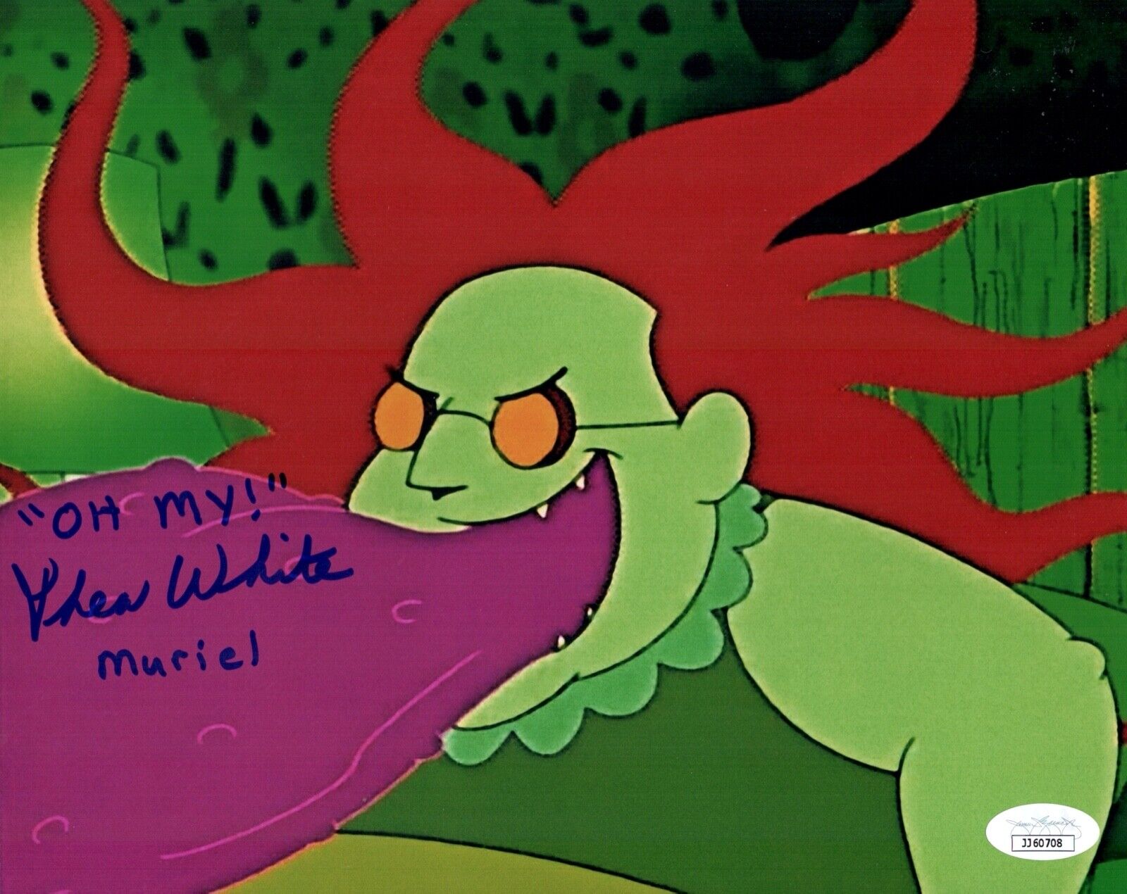 THEA WHITE Signed COURAGE COWARDLY DOG 8x10 Photo Poster painting MURIEL Autograph JSA COA Cert