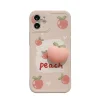 Cute Anti-pressure 3D Peach Phone Case for iPhone 7-13