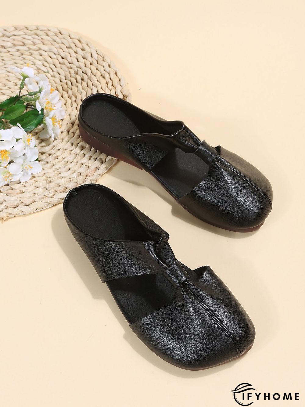 Women's Minimalist Cut Out Design Mules | IFYHOME