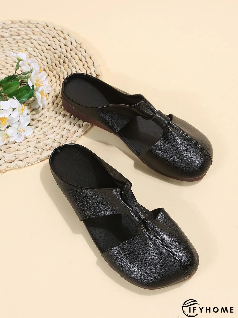 Women's Minimalist Cut Out Design Mules | IFYHOME