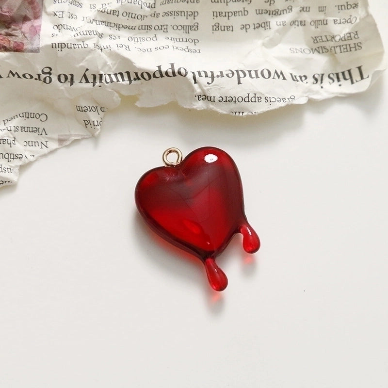 Minimalist Heart Shape Resin Polishing Charms
