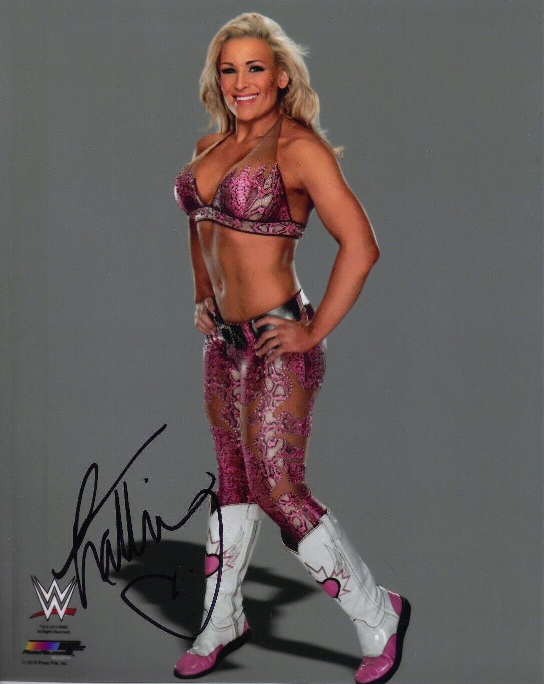 Natalya Neidhart Signed 10X8 Photo Poster painting WWE WWF Genuine Signature AFTAL COA (7036)