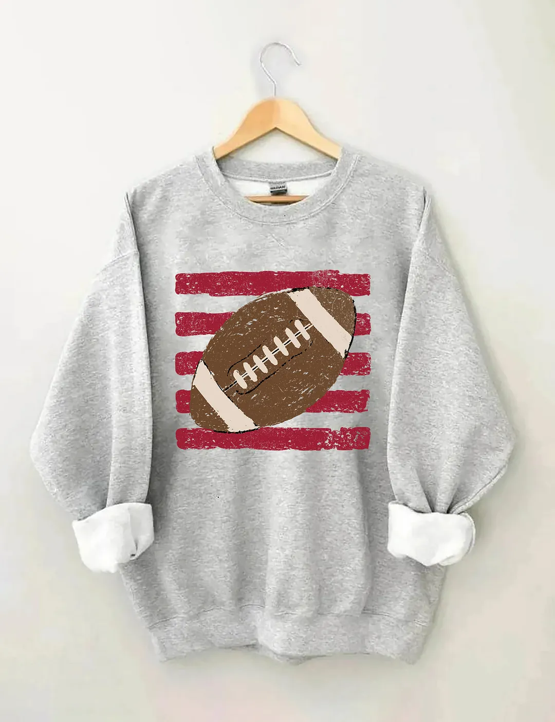 Striped Football Ball Sweatshirt