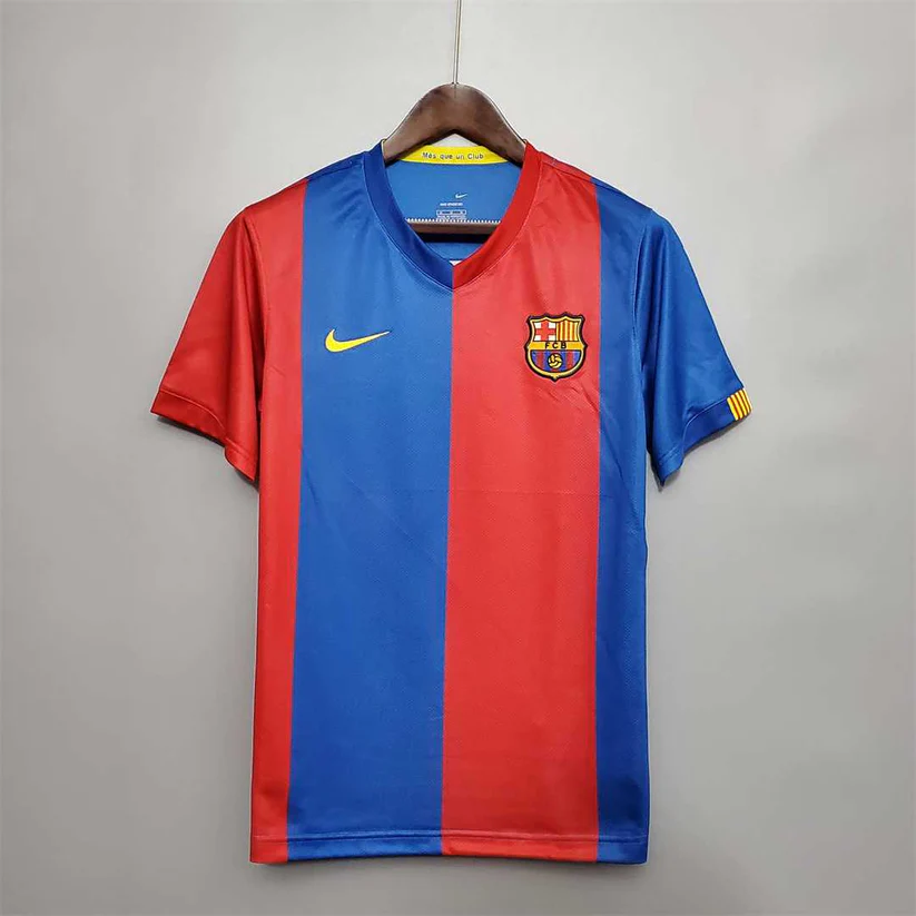 2006-2007 Retro Barcelona Home Football Shirt 1:1 Thai Quality- Maxi Kit